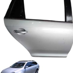 Porta Traseira Direita C/maçaneta Jetta Variant 2007/ 2010 Traseira Direita Prateado