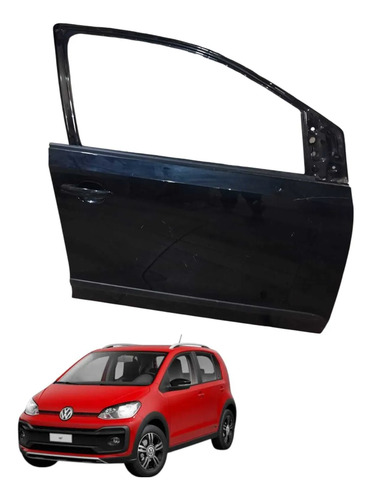 Porta Dianteira Direita Com Maçaneta Volkswagen Up 2016/2022 Dianteira Direita Preto