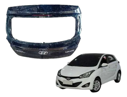 Tampa Traseira Hyundai Hb20 2014/2018 Preto