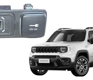 Acabamento Tomada Usb Jeep Renegade T270 1.3 2022 A 2025 Preto