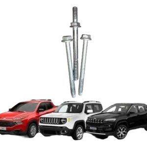 Kit 3 Parafusos Compressor Renegade Toro Compass 1.3 Prateado