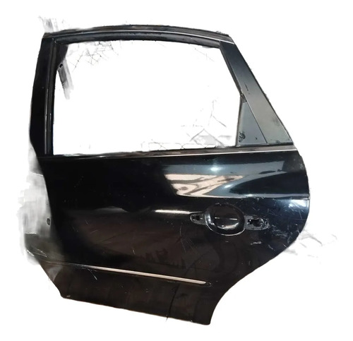 Porta Traseira Esquerda Volkswagen Fox 2012 2014 2015 2016 Traseira Esquerda Preto - Imagem 2