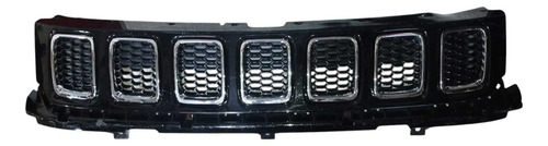 Grade Parachoque Frontal Jeep Compass Flex 2016/2021 Preto Brilhante