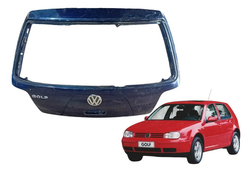 Tampa Traseira Golf 1999/2007 Azul