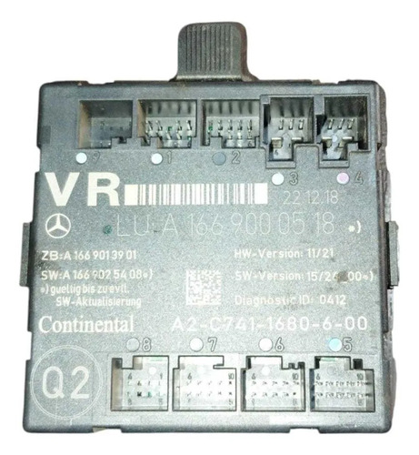 Módulo Porta Dianteira Direita Mercedes Gla200 250 2014/18 Preto - Imagem 2