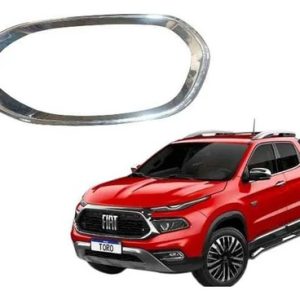 Moldura Aro Milha Direito Fiat Toro 2016/2020 100232635 Prateado Direito