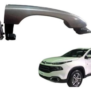 Maçaneta Dianteira Esquerda Fiat Toro 2016/20 252122 Prateado Dianteira