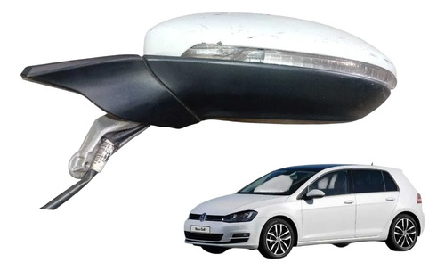 Retrovisor Lado Motorista Golf 2014/2018 6 Fios (detalhe)