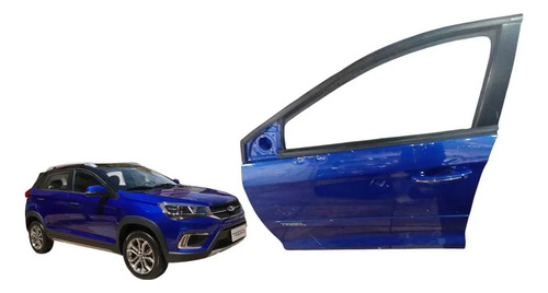Porta Dianteira Direita Tiggo 2 2018/2025 Dianteira Direita Azul