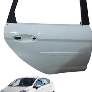 Porta Traseira Direita Ford New Fiesta 2013 A 2017 Hatch Traseira Direita Branca