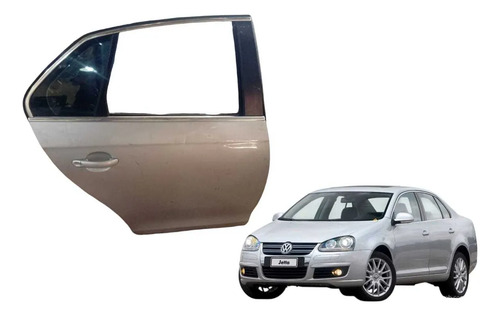 Porta Traseira Direita Jetta Sedan 2007/2010 Traseira Direita Prata