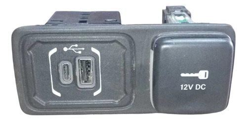 Acabamento Tomada Usb Jeep Renegade T270 1.3 2022 A 2025 Preto - Imagem 2