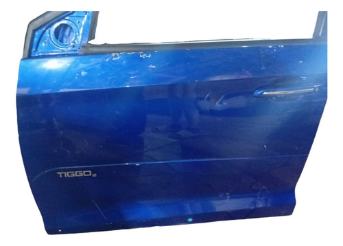 Porta Dianteira Esquerda Tiggo 2 2018/2020 Dianteira Esquerda Azul - Imagem 4