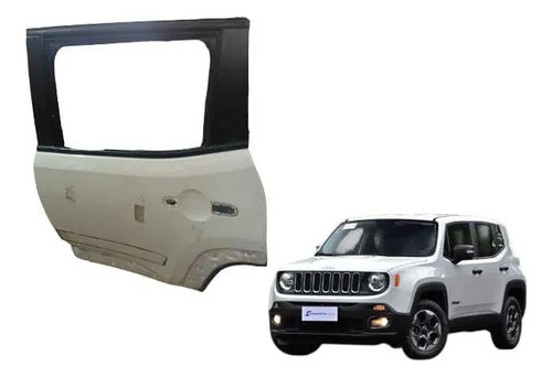 Porta Traseira Esquerda Jeep Renegade 2016 Traseira Esquerdo Branco
