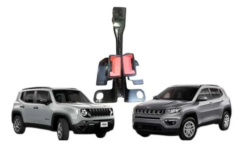 Suporte Central Interno Banco Traseiro Compass Renegade Preto