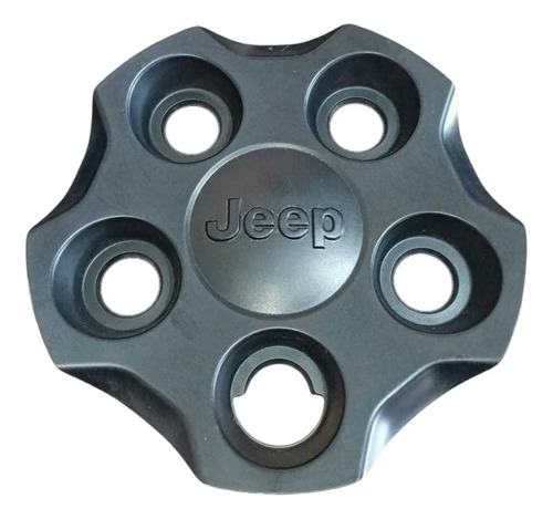 Calota Central Roda Ferro Jeep Renegade 2016 2020 Preto Preto - Imagem 2