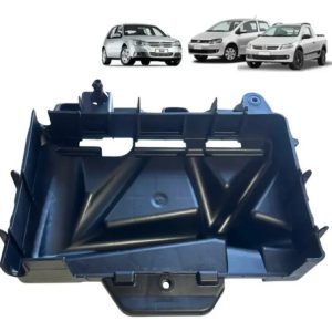 Suporte Bateria Fox Saveiro Gol G5 G6 1.6 Vw 2008 Até 2016  Preto