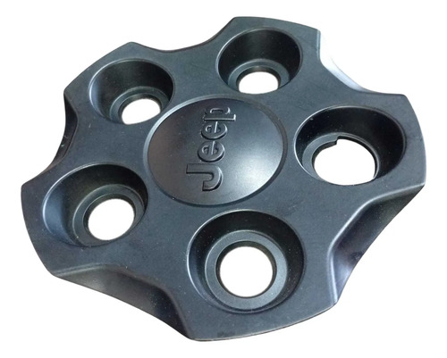 Calota Central Roda Ferro Jeep Renegade 2016 2020 Preto Preto - Imagem 4