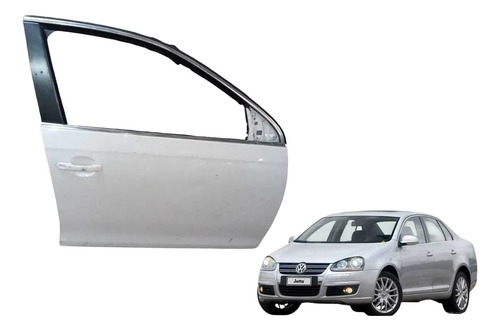 Porta Dianteira Direita Jetta 2007/2010 Dianteira Direita Branco