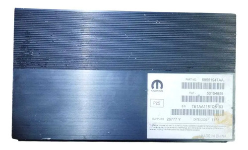 Módulo Amplificador De Som Jeep Compass 2016/2022 68551947aa Preto