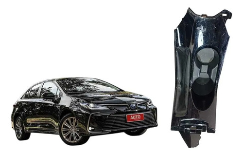 Moldura Console Porta Copos Toyota Corolla 2020 2023 Preto
