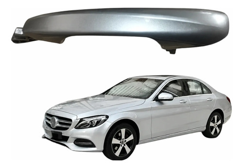 Maçaneta Tras Esquerda Mercedes Benz C200 2015/19 Cinza-escuro Traseira