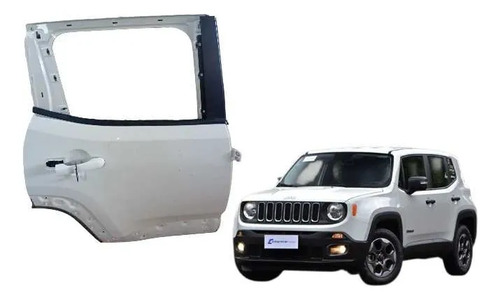 Porta Traseira Direita Jeep Renegade 2016/25 Traseira Branco