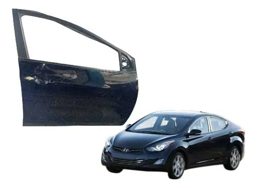Porta Dianteira Hyundai Elantra 2011/2016 Dianteira Preto