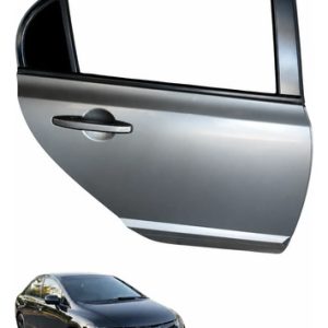 Porta Traseira Direita C/maçaneta New Civic 2006 2010 Traseira Direita Cinza-escuro