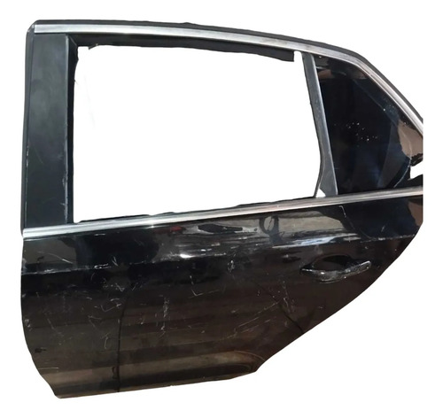Porta Traseira Esquerda Volkswagen Jetta Sedan 2007 2010 Traseira Esqurda Preto - Imagem 2