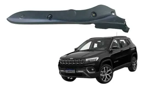 Moldura Interna Esquerda Tampa Traseira Jeep Compass 2022 Preto