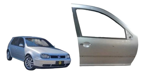 Porta Dianteira Direita Golf 2000/2013 Dianteira Direita Prateado