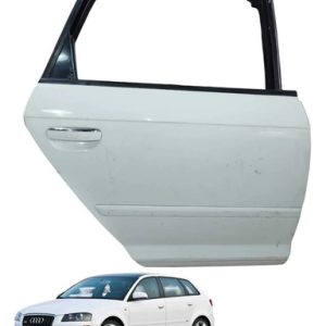 Porta Traseira Direita C/maçaneta Audi A3 Sportback2007/12 Traseira Direita Branco