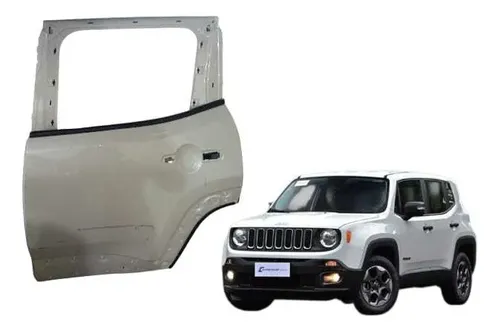 Porta Traseira Esquerda Jeep Renegade 2016/25 Traseira Esquerdo Branco