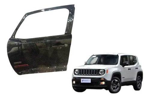 Porta Dianteira Esquerda Jeep Renegade 2016/2025 Dianteira Esquerda Verde