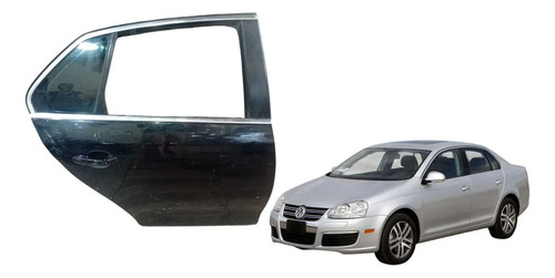 Porta Traseira Direita Jetta 2005/2011 Traseira Direita Preto
