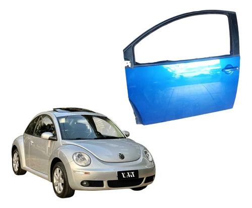 Porta Dianteira Esquerda New Beetle 2007/2010 Detalhe Dianteira Esquerdo Azul