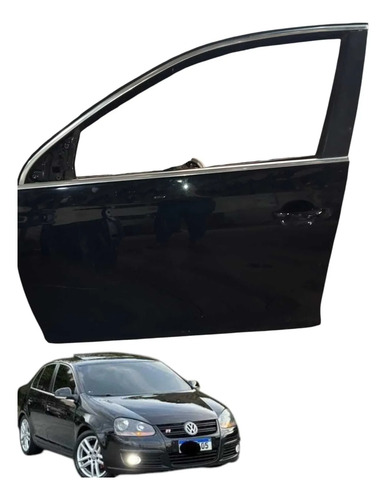Porta Dianteira Esquerda Vw Jetta 2007 2008 2009 2010 Dianteira Esquerdo Preto