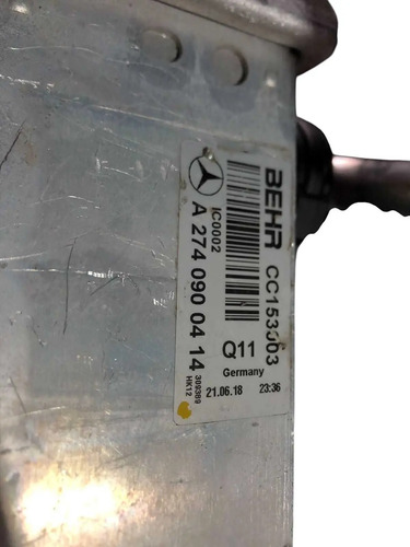 Radiador Intercooler Mercedes C180 2014 2018 A2740900414 - Imagem 4